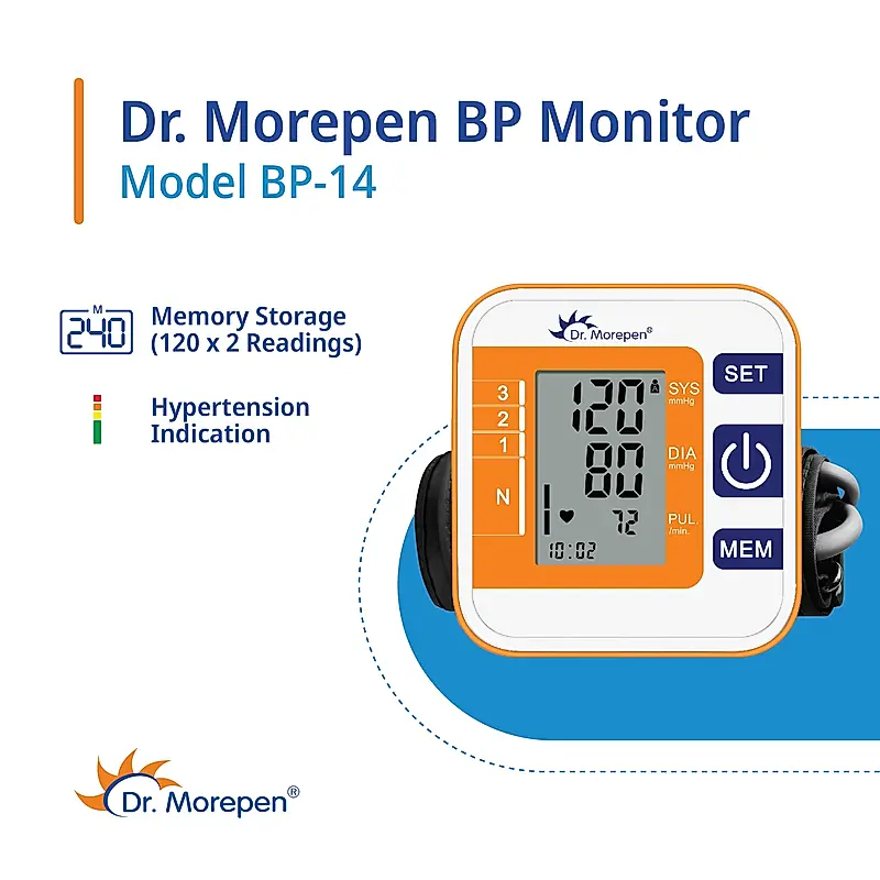 Dr. Morepen Blood Pressure Monitor Model BP-14 - Image 4